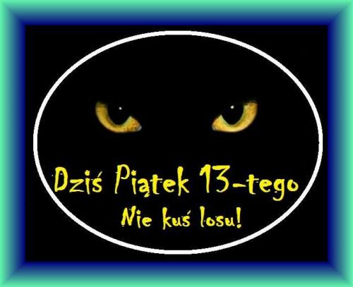 Kocie oczy przypominają o piątku 13-go